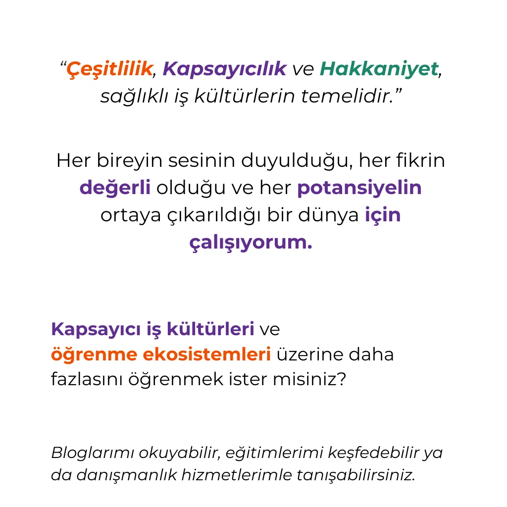Çeşitlilik Kapsayıcılık Hakkaniyet